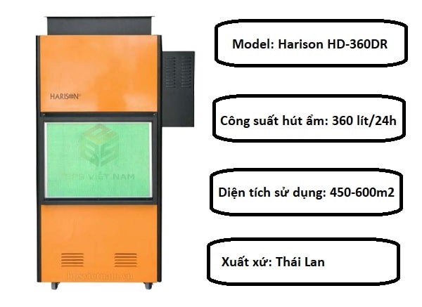 Máy hút ẩm Harison HD-360DR Tính năng của máy hút ẩm dải nhiệt rộng Harison HD-360DR