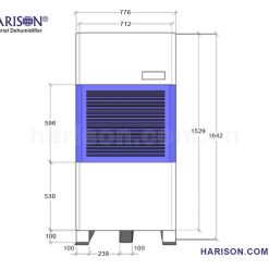 Máy hút ẩm Harison HD-192B may hut am harison hd 192b 4