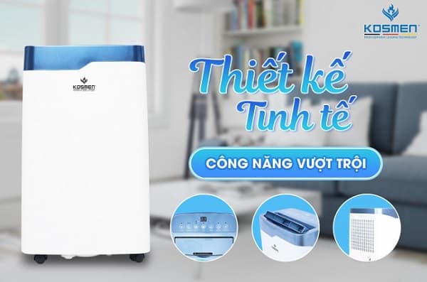 Máy hút ẩm - Tổng kho máy hút ẩm Máy hút ẩm Kosmen KM-20N (20 Lít/24h)