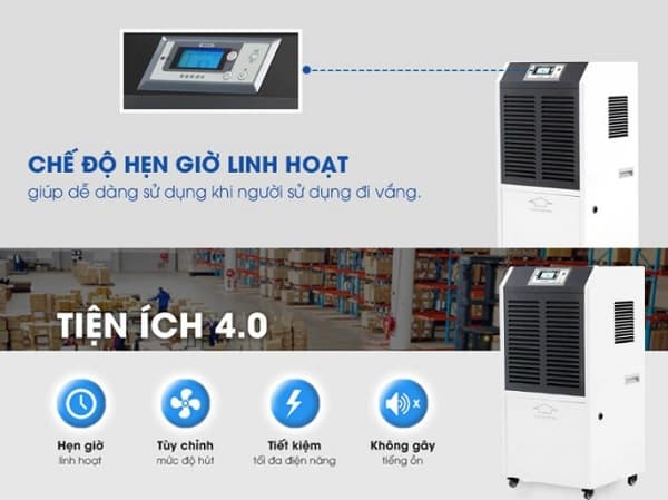 Máy hút ẩm - Tổng kho máy hút ẩm Máy hút ẩm công nghiệp Airko ERS-890L (90 Lít/24h)