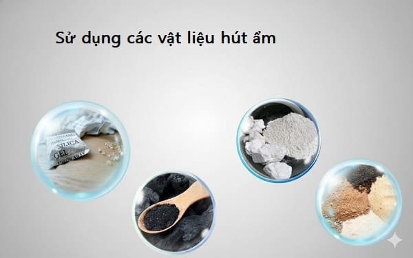 Nhà nồm phải làm sao? Mẹo chống nồm nhà ở nhanh chóng Sử dụng các vật liệu hút ẩm