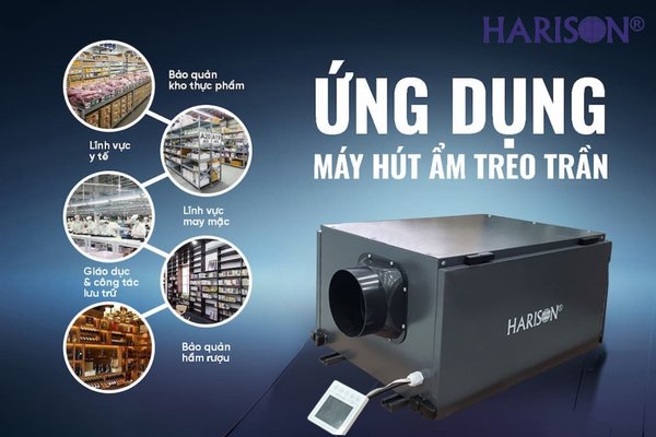 Máy hút ẩm treo trần Harison HCD-45B Máy hút ẩm treo trần Harison HCD-45B