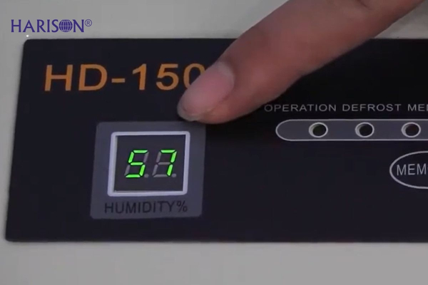 Hướng dẫn sử dụng máy hút ẩm Harison HD-150B Màn hình LED hiển thị độ ẩm của máy hút ẩm công nghiệp Harison HD-150B